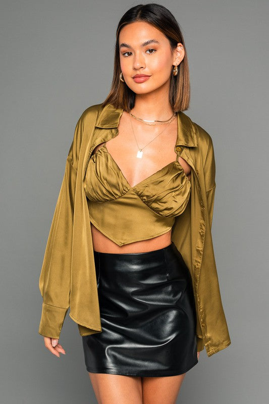 Cassie Satin Top